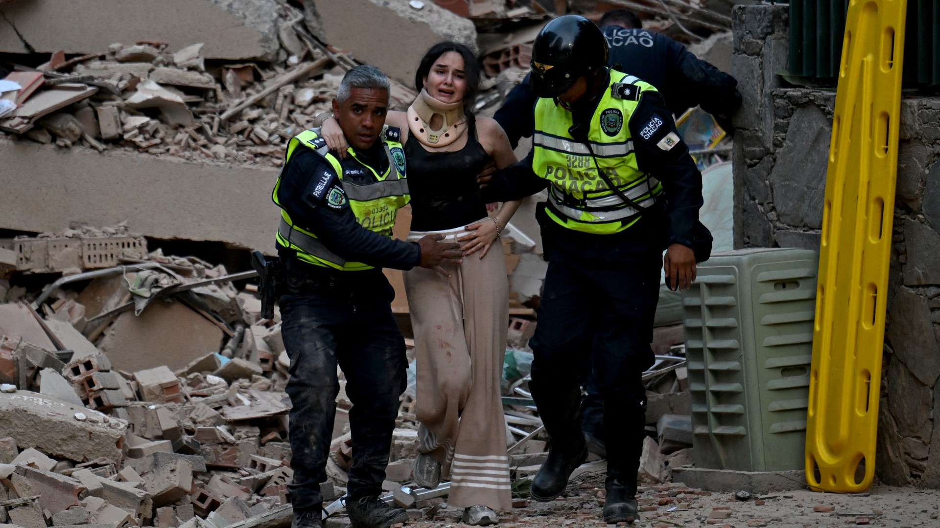 Video thumbnail for Death toll rises to 164 after powerful back-to-back earthquakes in Venezuela
