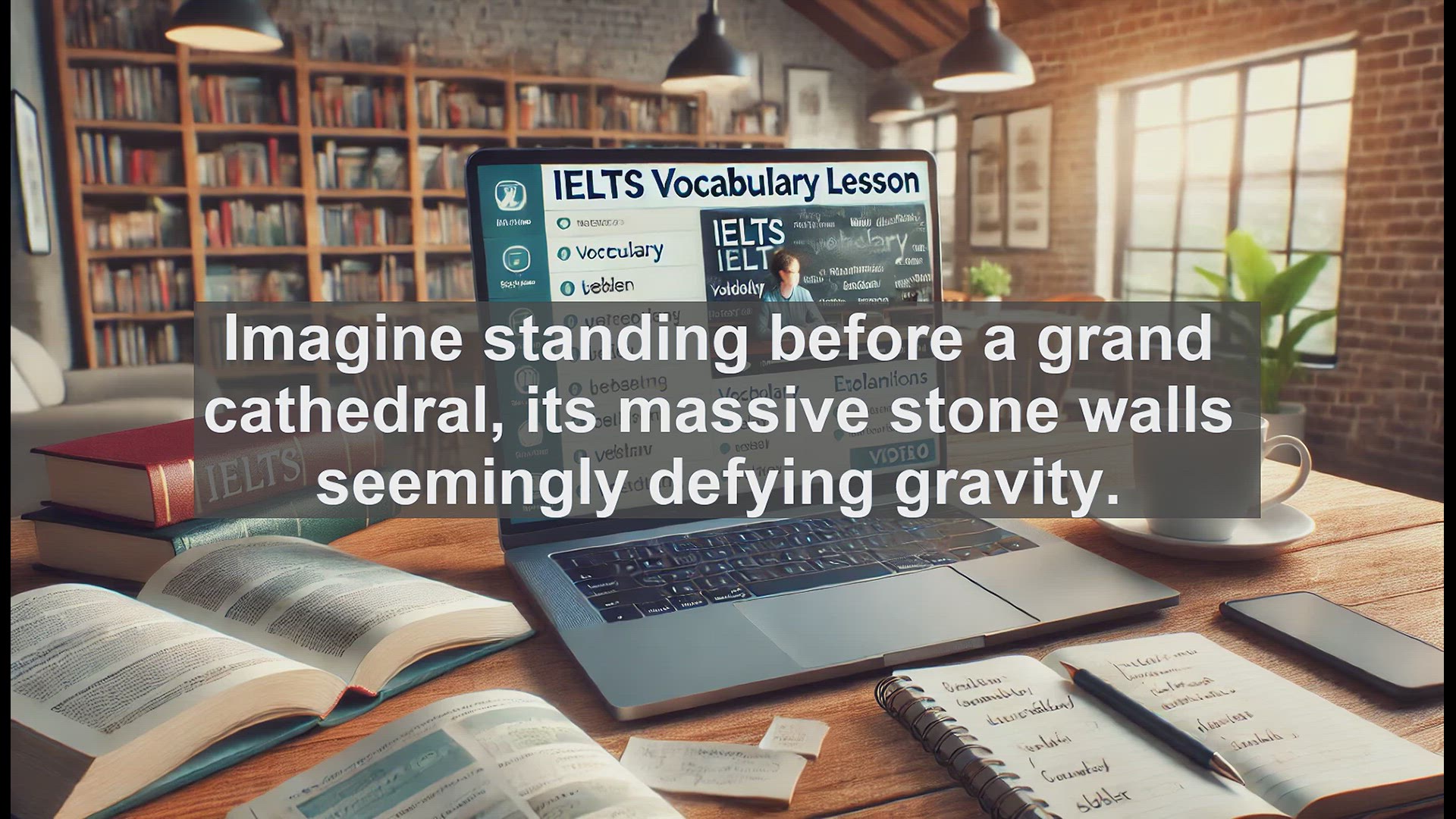 'Video thumbnail for 5000 Must Know IELTS 8.0 Vocabulary - Buttress: The Architectural Marvel Supporting Walls and Arguments'