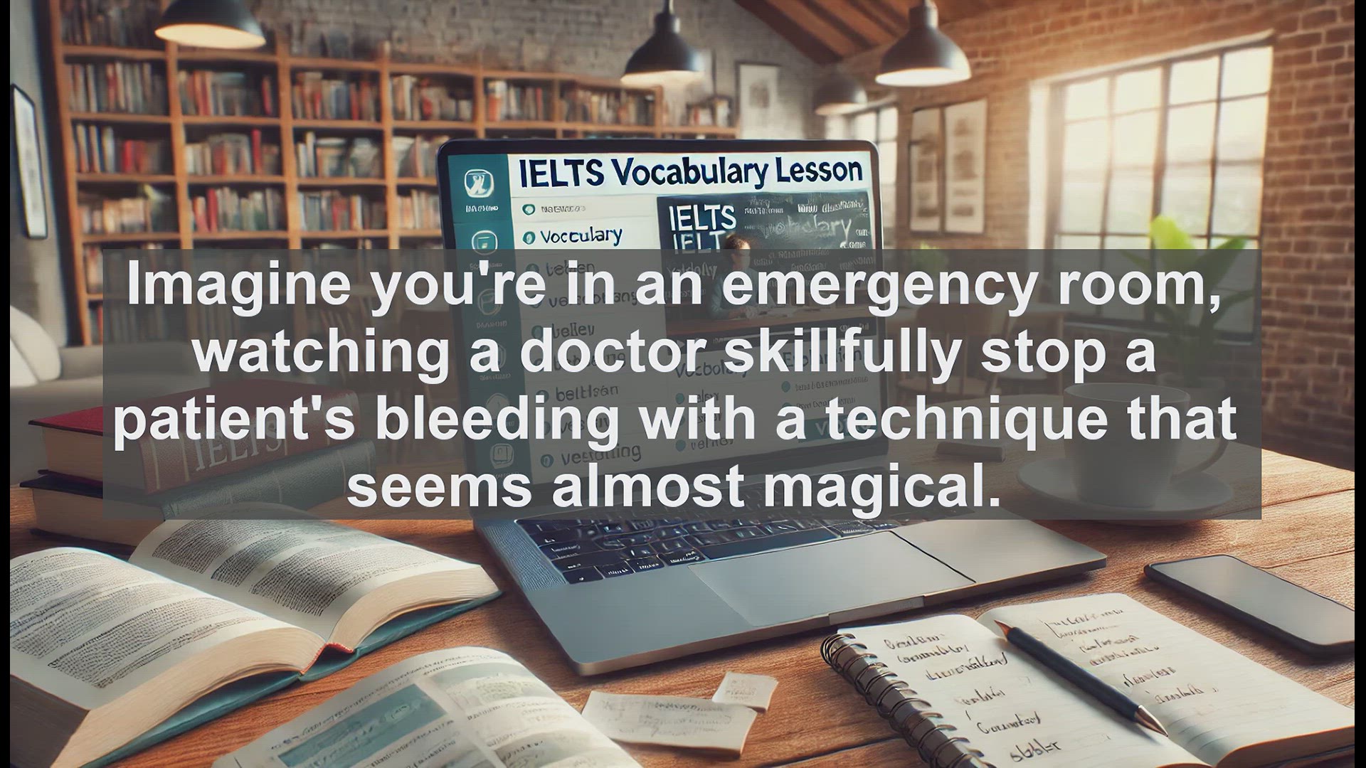 'Video thumbnail for 5000 Must Know IELTS 8.0 Vocabulary - Cauterize: A Key Medical Term for IELTS Success'