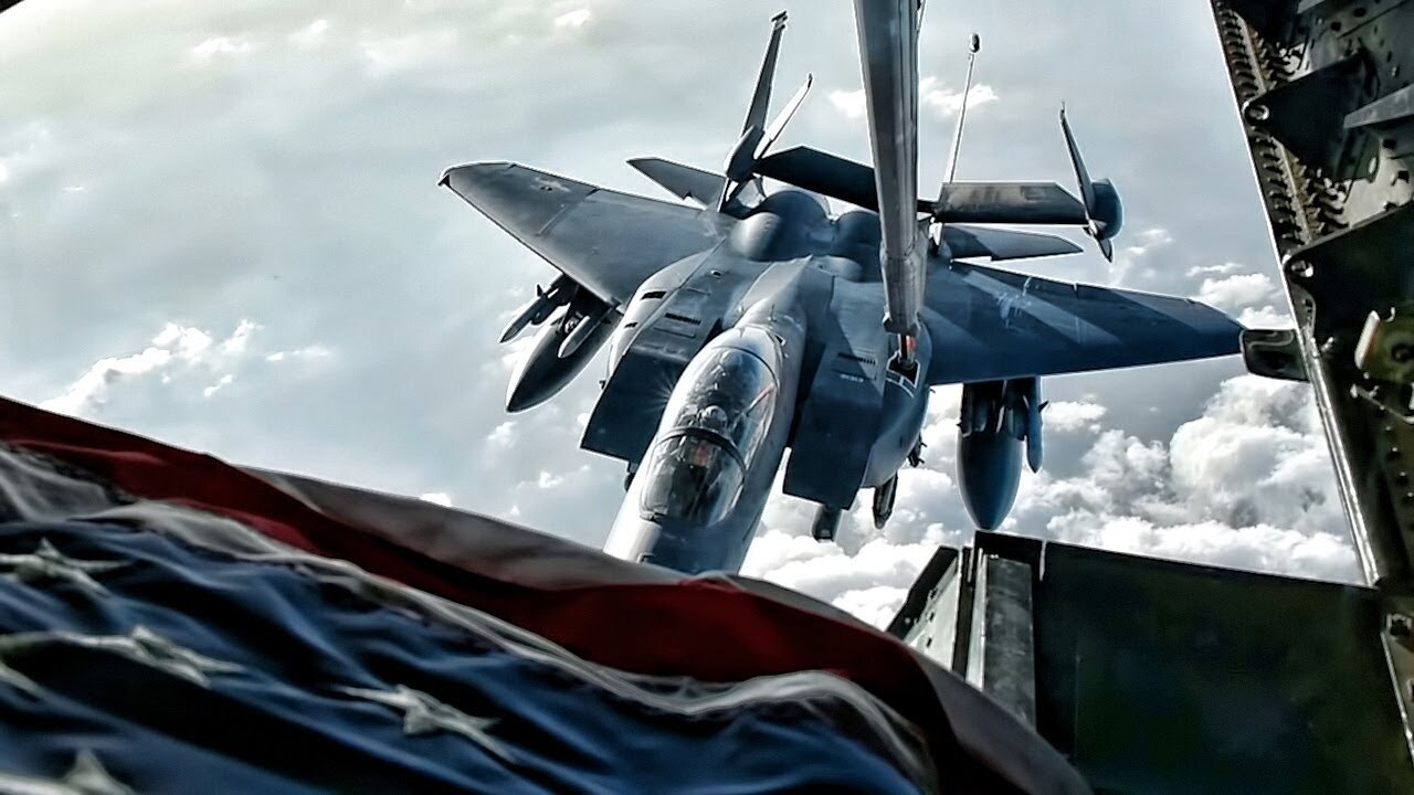 Video thumbnail for F-15 Strike Eagle Pilots Talk BS While Aerial Refueling