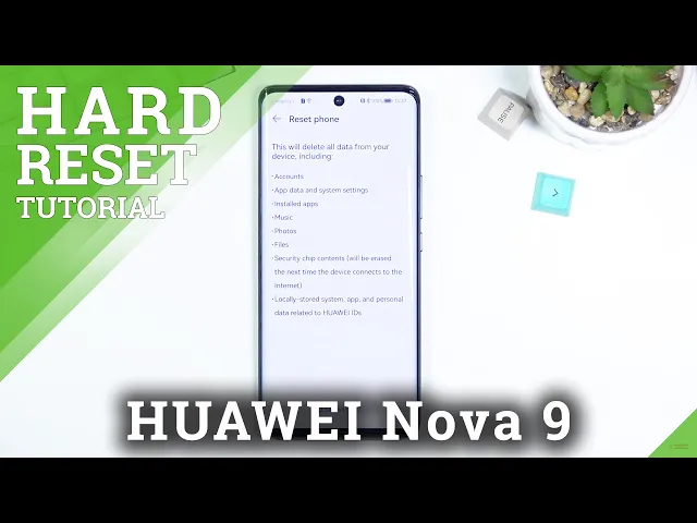 Video thumbnail for How to Factory Reset HUAWEI Nova 9 - Wipe Data / Reset HUAWEI Nova 9 to its Factory Settings