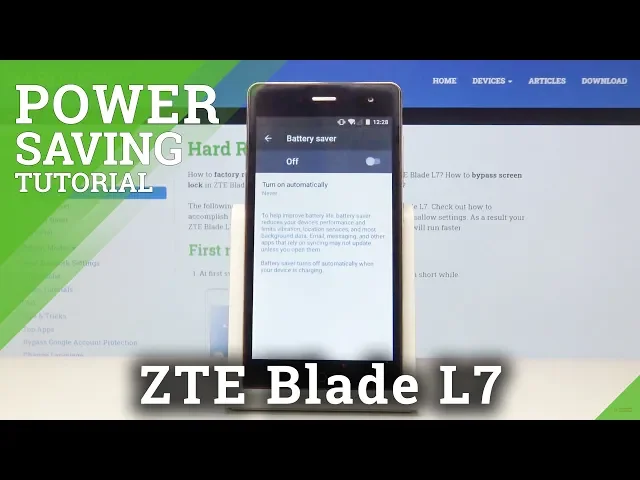 Video thumbnail for How to Activate Power Saving Mode in ZTE Blade L7 – Extend Battery Life
