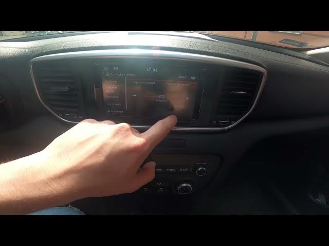 Video thumbnail for How to Find and Manage Sound Settings in Kia Sportage IV ( 2016 – now ) - Customize Sound Settings