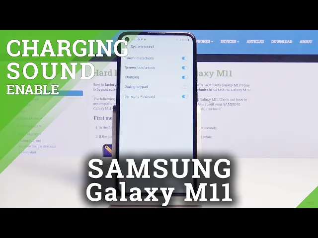 Video thumbnail for How to Manage Charging Sounds in Samsung Galaxy M11 – Mute Charging Sounds