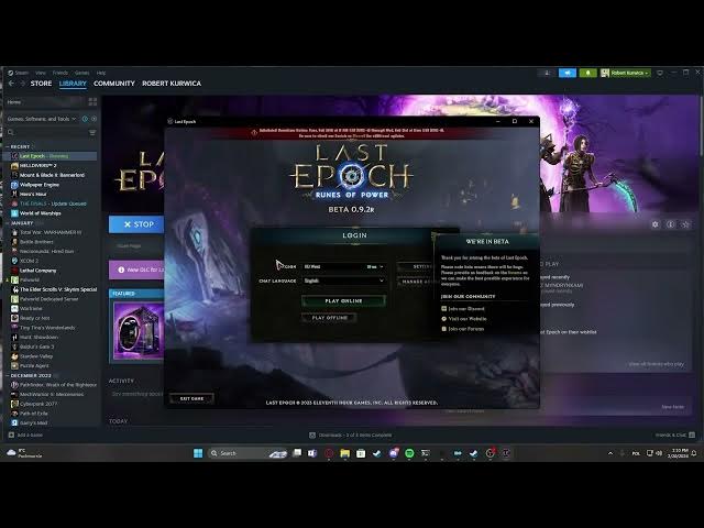 Video thumbnail for How To Change Server In Last Epoch