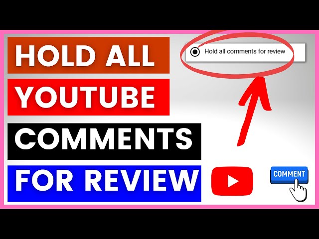 Video thumbnail for How To Hold All YouTube Comments For Review? [in 2025]