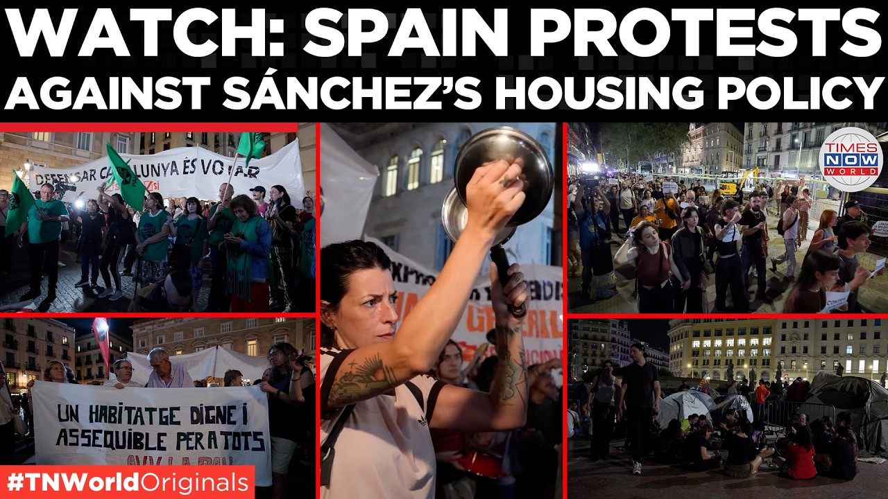 Video thumbnail for Barcelona Erupts Over Housing Crisis As Sánchez Faces Key Parliament Vote | Times Now World