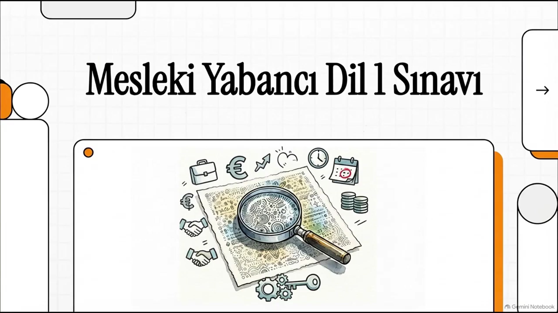 Video thumbnail for Mesleki Yabancı Dil 1 Vize Deneme Sınavı