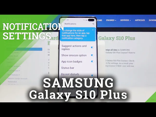 Video thumbnail for Ho to Enter Notification Settings in Samsung Galaxy S10 Plus - Personalize Apps' Alerts