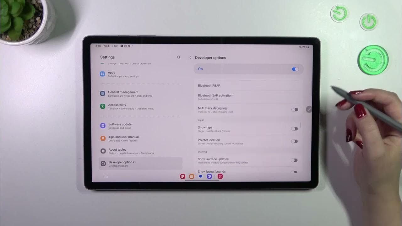 Video thumbnail for How to Unlock Hidden Power: Enabling Developer Options on SAMSUNG Galaxy Tab S9 FE+