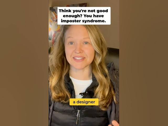 Video thumbnail for Overcome Imposter Syndrome: Feel Good Enough Now #shorts