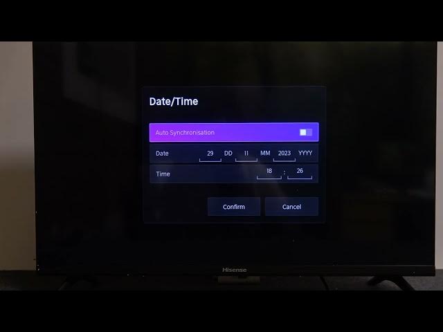 Video thumbnail for How To Adjust Date & Time Settings On HISENSE Smart TV
