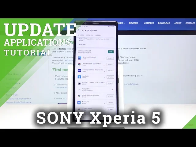 Video thumbnail for How Update Apps in SONY Xperia 5 – Download Latest App Version