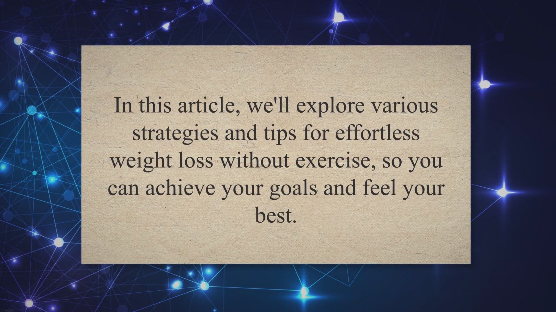 Video thumbnail for Effortless Weight Loss: Strategies and Tips for Shedding Pounds Without Exercise