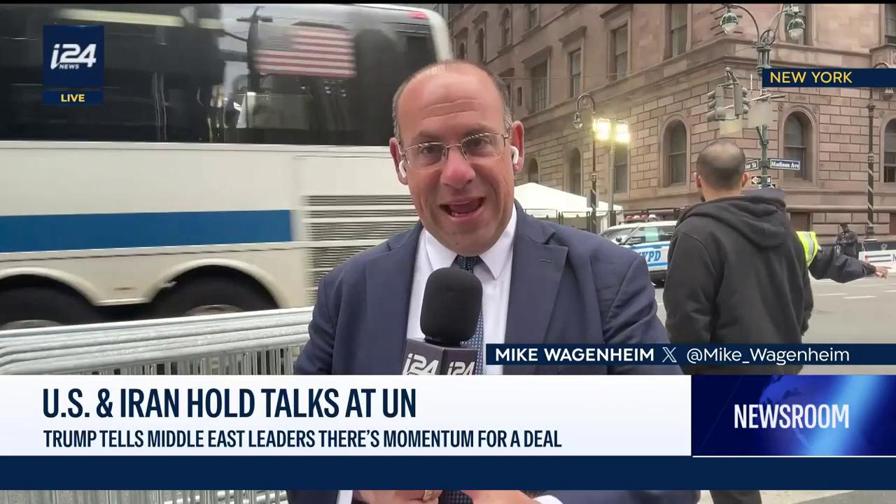 Video thumbnail for Trump tells Middle East leaders there is momentum for a deal between US and Iran