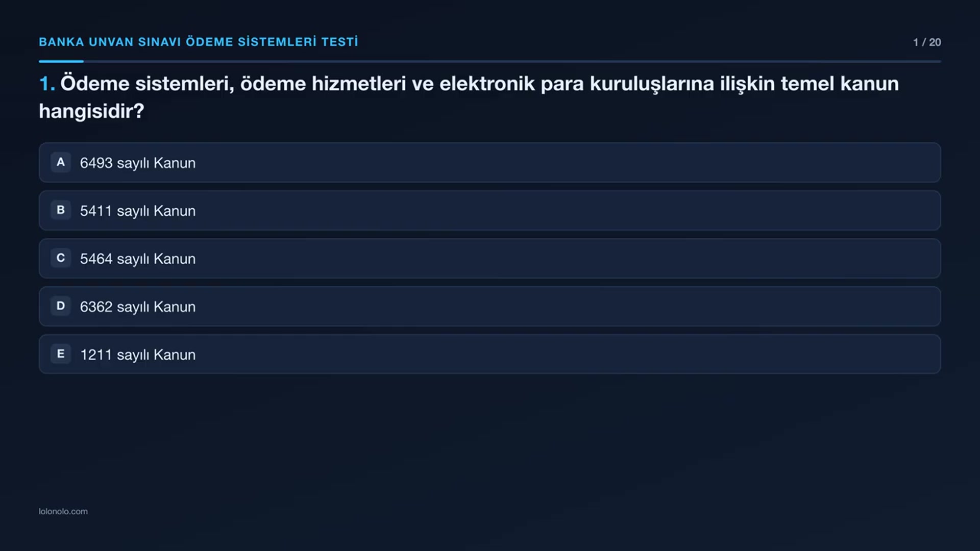 Video thumbnail for Banka Unvan Sınavı Ödeme Sistemleri Testi
