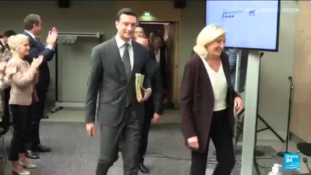Video thumbnail for France's Le Pen defiant after top ally hit by antisemitism claims