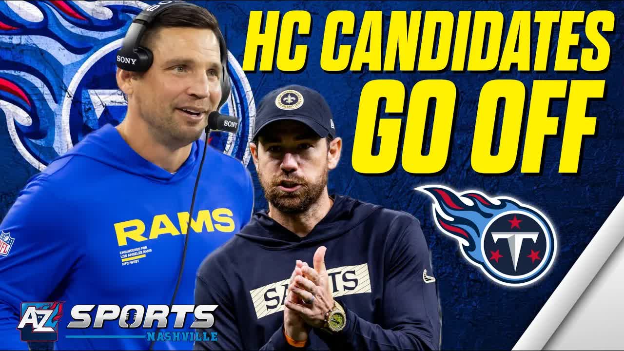 Video thumbnail for a to z sports nashville: titans' next head coach? examining chris shula, clint kubiak, and sam darnold.