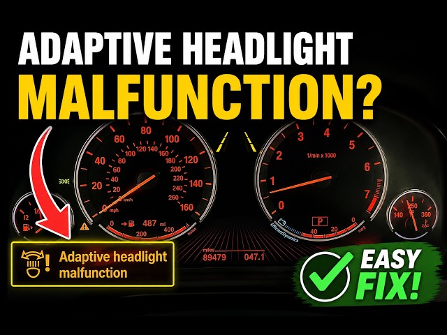 Video thumbnail for BMW Adaptive Headlight Malfunction? Easy $0 DIY Fix