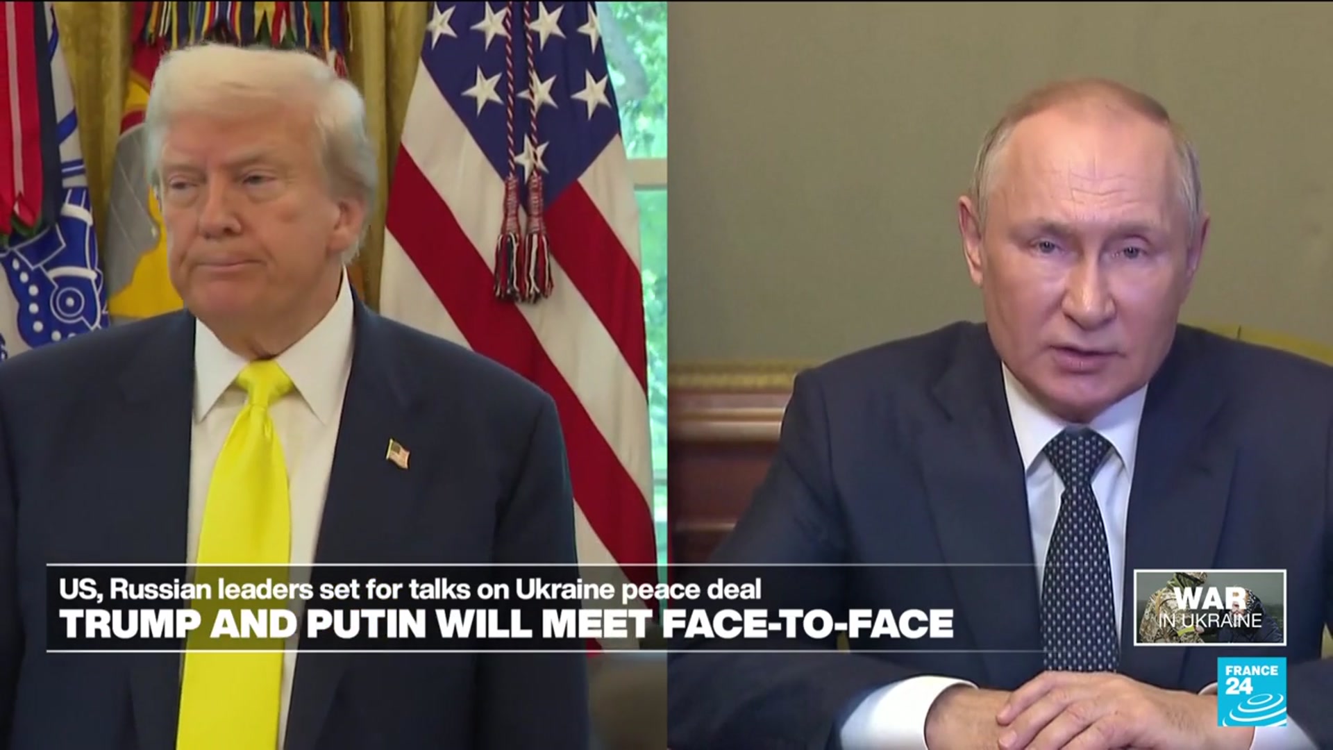 'Video thumbnail for US, Russian leaders set for talks on Ukraine peace deal'