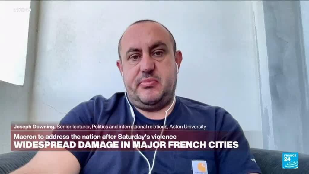 Video thumbnail for France protests: "There's a whole range of grievances at play"