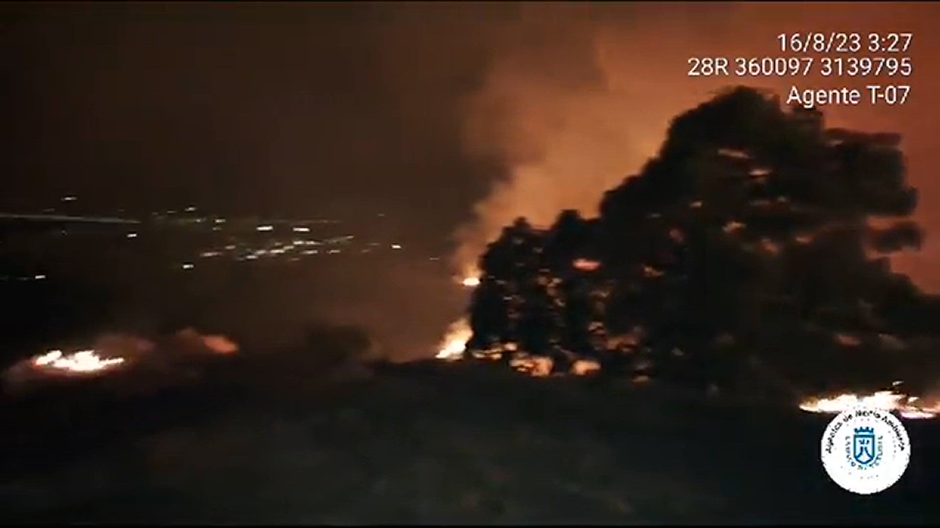 'Video thumbnail for Waldbrand Teneriffa 2023 - IFArafaoCandelaria'