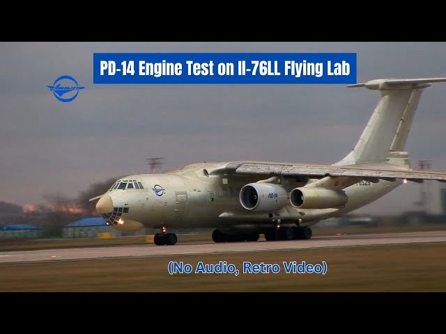 Video thumbnail for PD-14 Jet Engine Testing Aboard Il-76LL