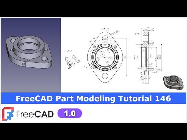 Video thumbnail for FreeCAD Part Modeling Tutorial 146 | FreeCAD Tutorial | 3D Modeling | Learn FreeCAD | Mechnexus |