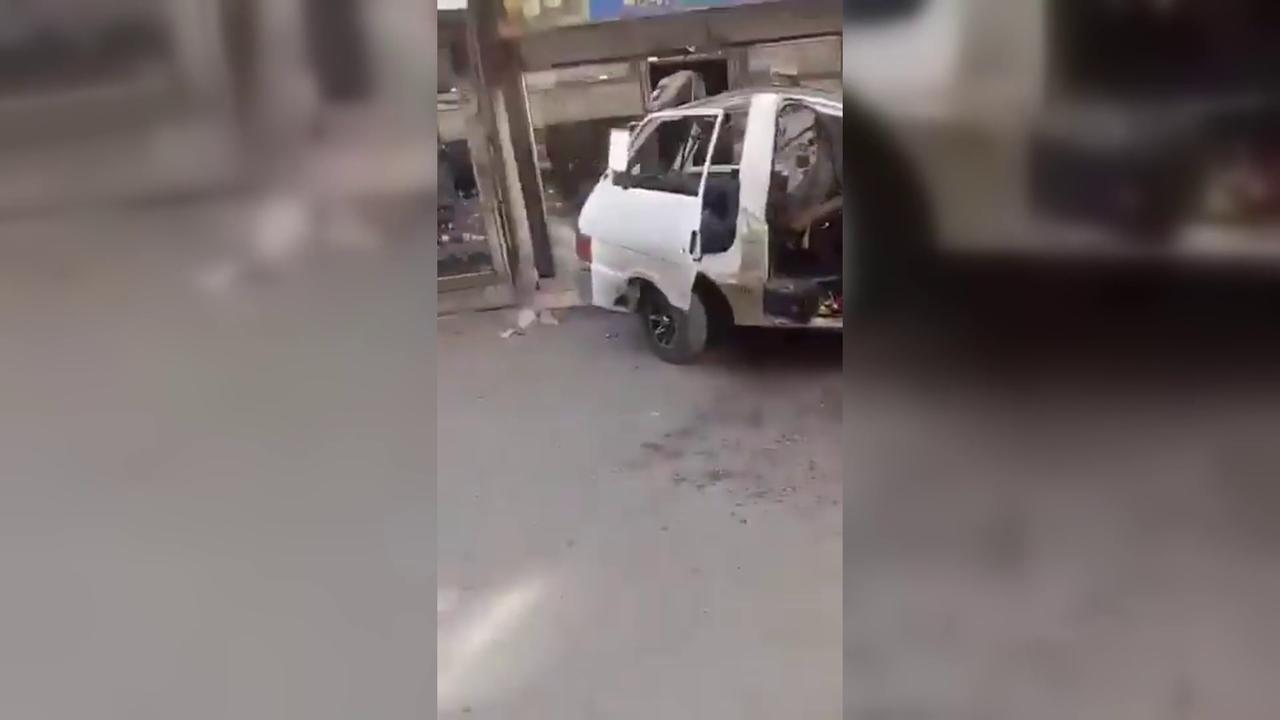 Video thumbnail for Syria: Five Injured In Syrian Bus Blast.