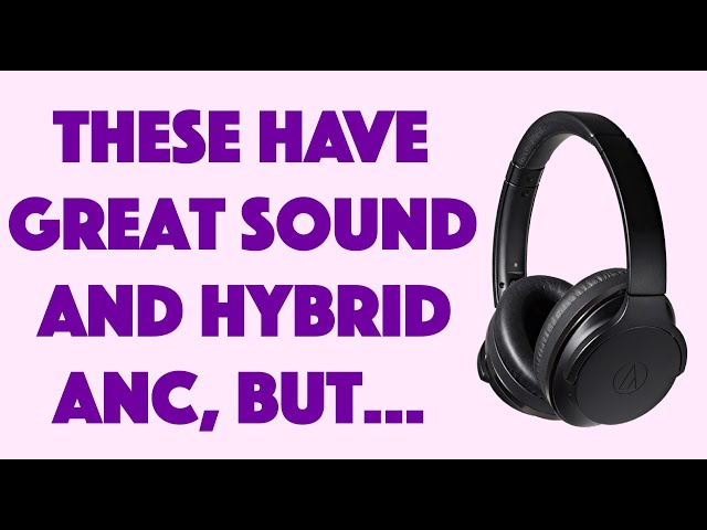 Video thumbnail for Audio-Technica ATH-ANC900BT ANC Headphones -- REVIEW