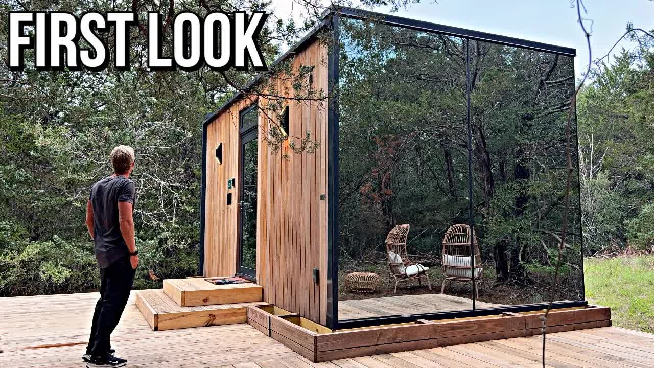 Video thumbnail for Texas Tiny Home Tour: Mirror House on Lake Bastrop