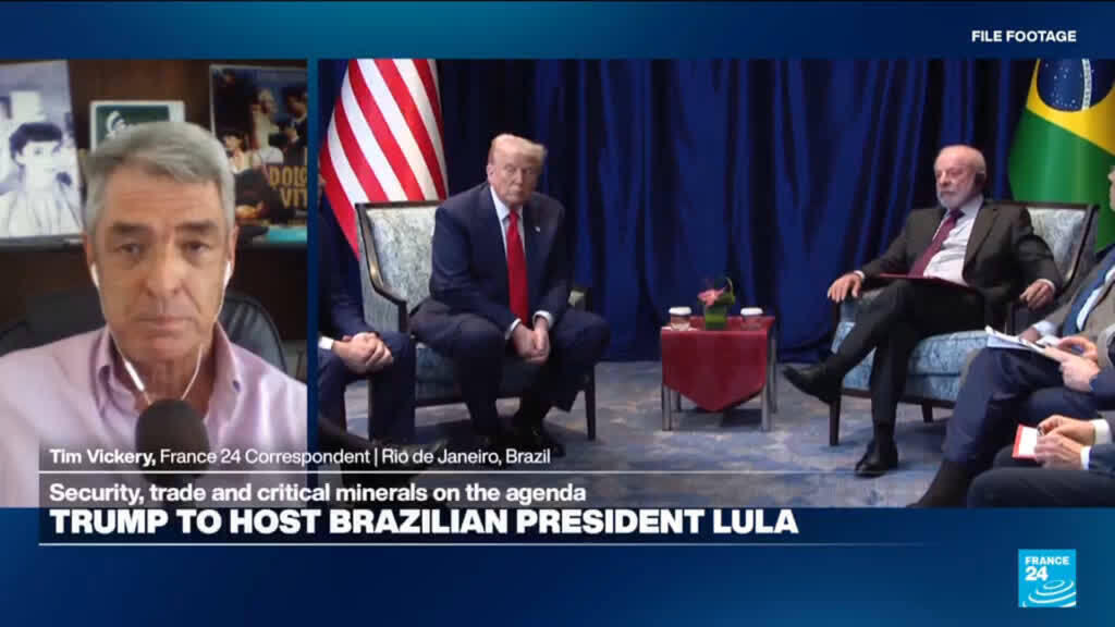 Video thumbnail for Brazil’s Lula to discuss fighting organized crime, tariffs in Trump meeting