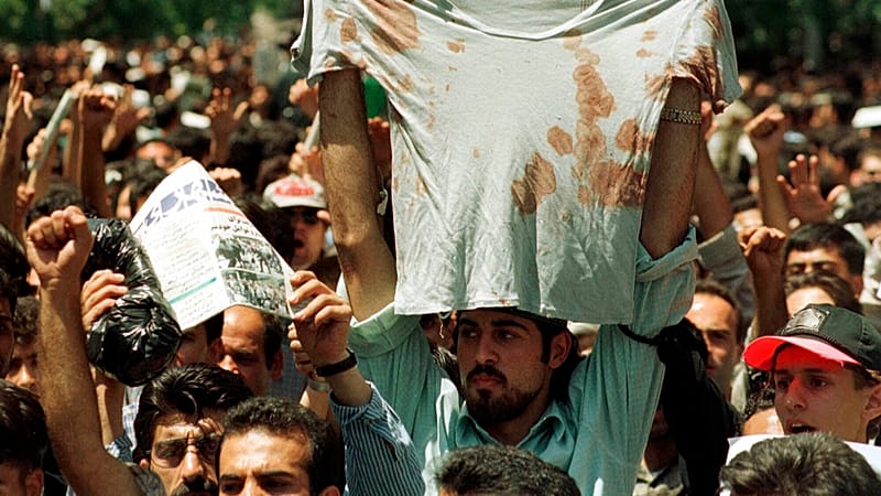 Video thumbnail for Iran police officer killed as protests over cost of living enter 12th day