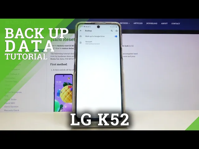 Video thumbnail for How to Backup Data in LG K52 – Create Google Backup Account