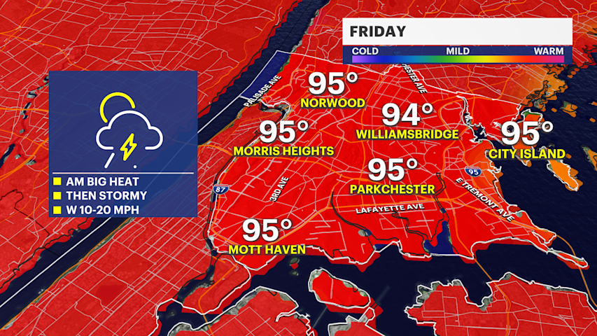 Video thumbnail for STORM WATCH: Back to back humid days and storm chances for The Bronx