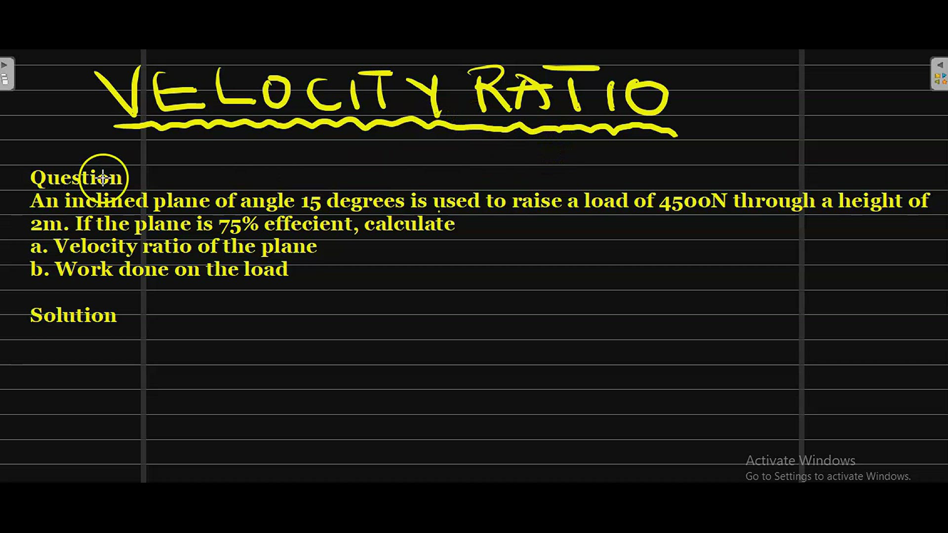 'Video thumbnail for VELOCITY RATIO'