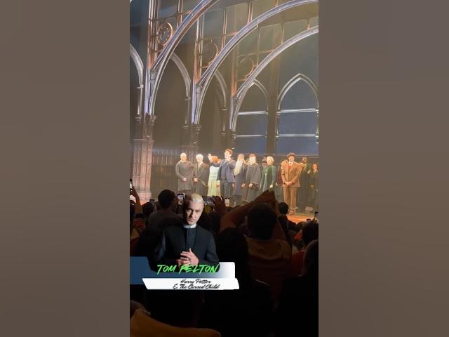 Video thumbnail for Tom Felton's Broadway Debut Curtain Call as Draco Malfoy in Harry Potter and the Cursed Child