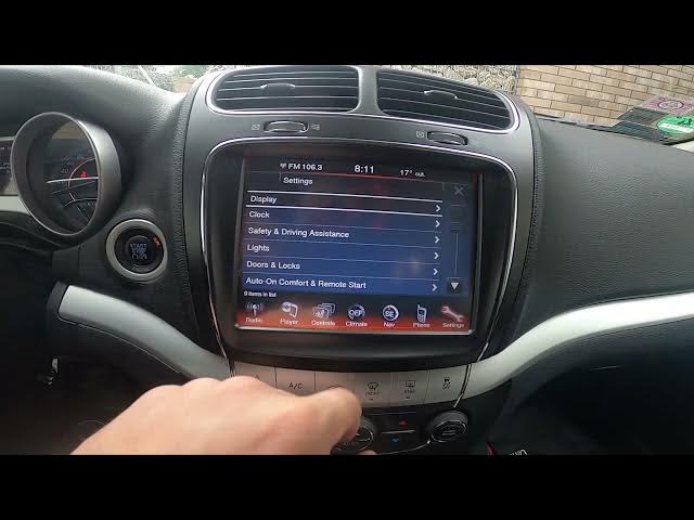 Video thumbnail for How to Adjust Display Brightness Level According to Headlight On or Off in Fiat Freemont (2011-2016)