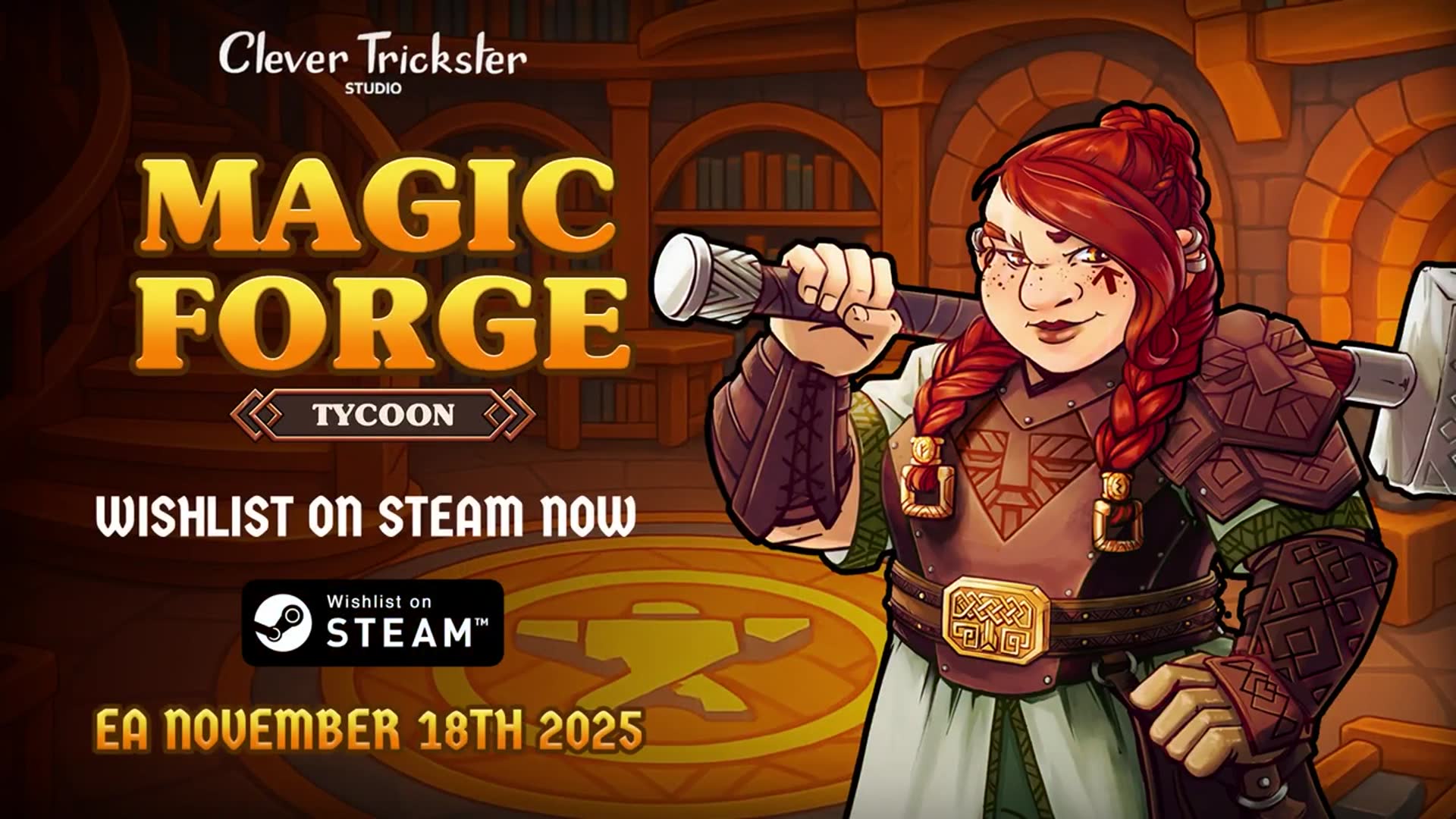 'Video thumbnail for Magic Forge Tycoon - Official Early Access Release Date Trailer'