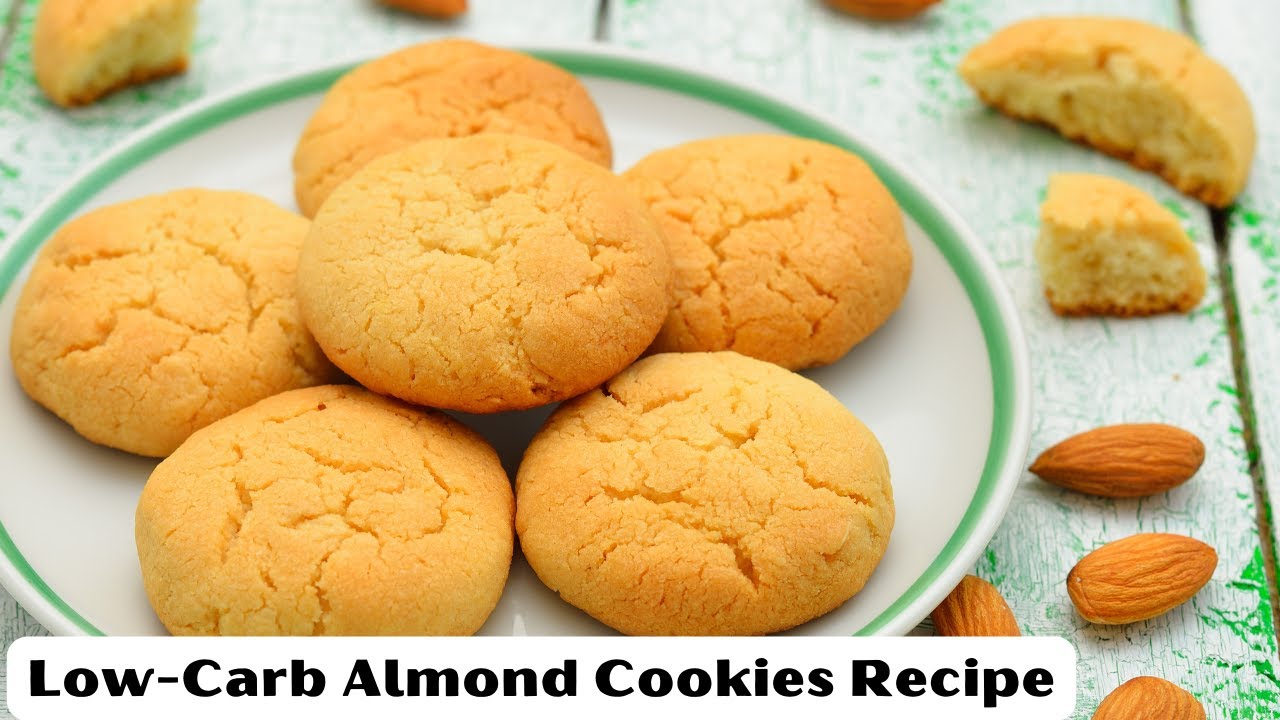 'Video thumbnail for Healthy Low Carb Almond Cookies Recipe-video blog'