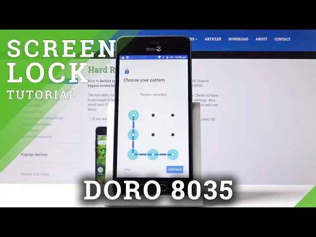 Video thumbnail for How to Set Up Lock Screen in DORO 8035 – Add Pattern & PIN