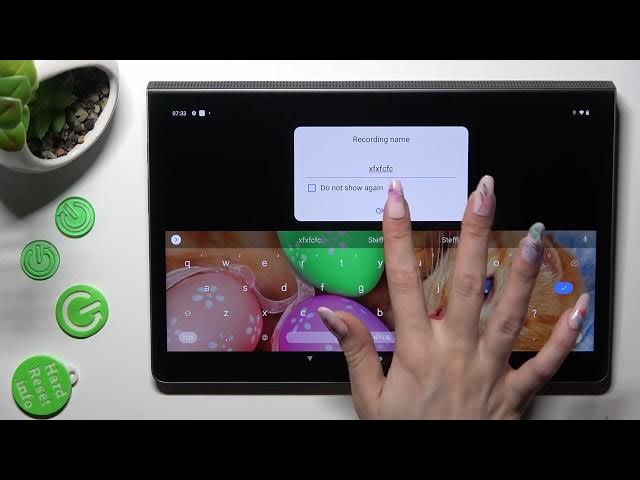 Video thumbnail for How to Record Sounds in Lenovo Yoga Tab 11 - Sound Recorder app