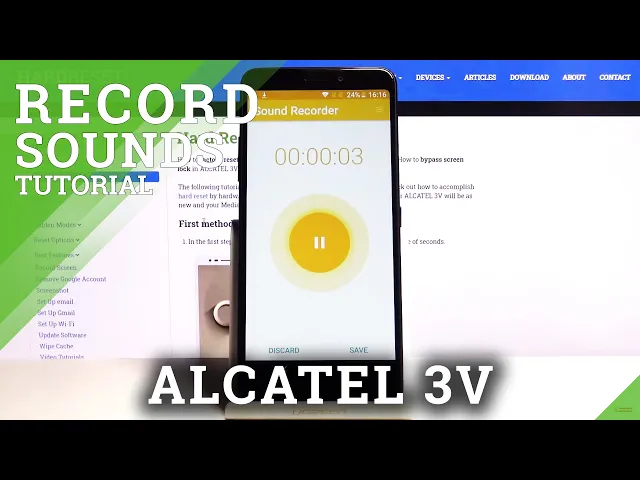 Video thumbnail for How to Record Sounds in ALCATEL 3V - Use Sound Recorder
