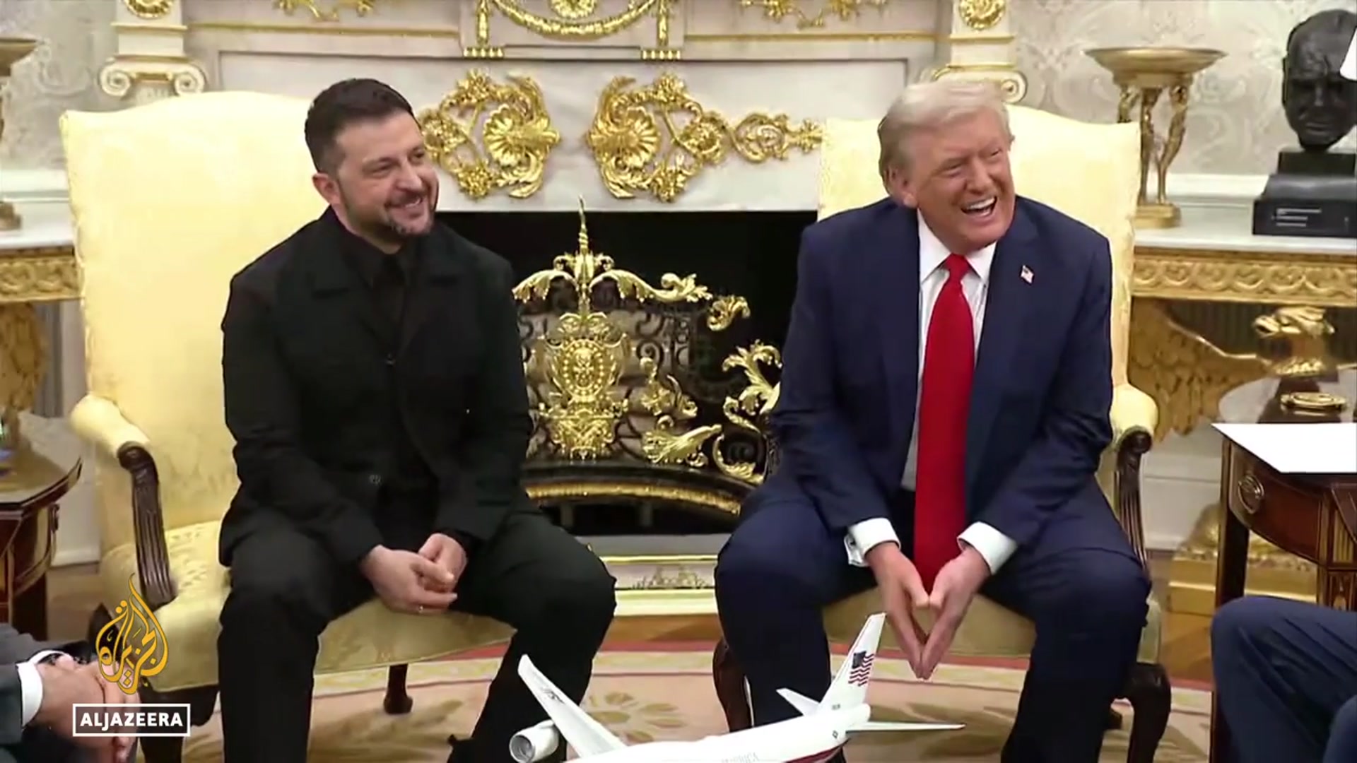 'Video thumbnail for Trump, Zelenskyy, EU leaders split over Ukraine ceasefire at White House'