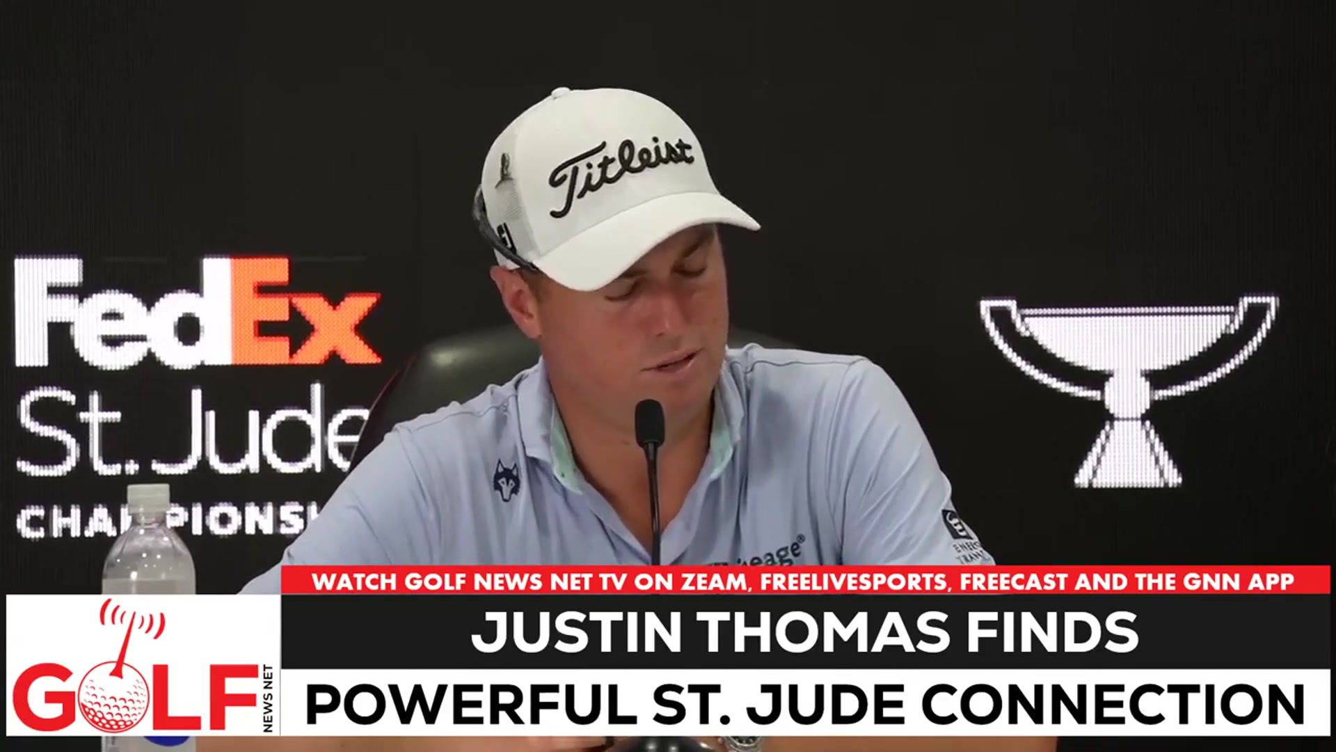 'Video thumbnail for Justin Thomas on being with St. Jude kids: It's so powerful'