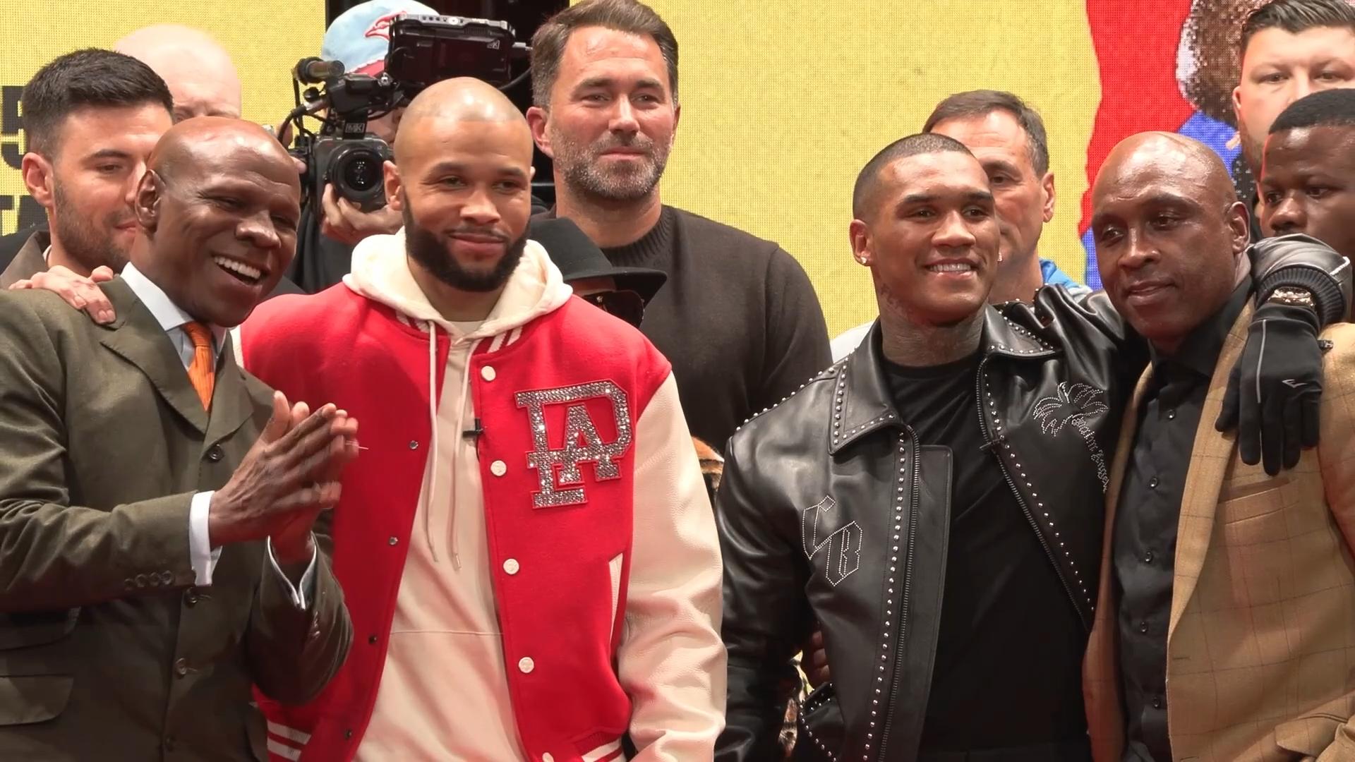 Video thumbnail for "The procedure will be parliamentary" says Eubank Jr in eventful presser ahead of Benn rematch