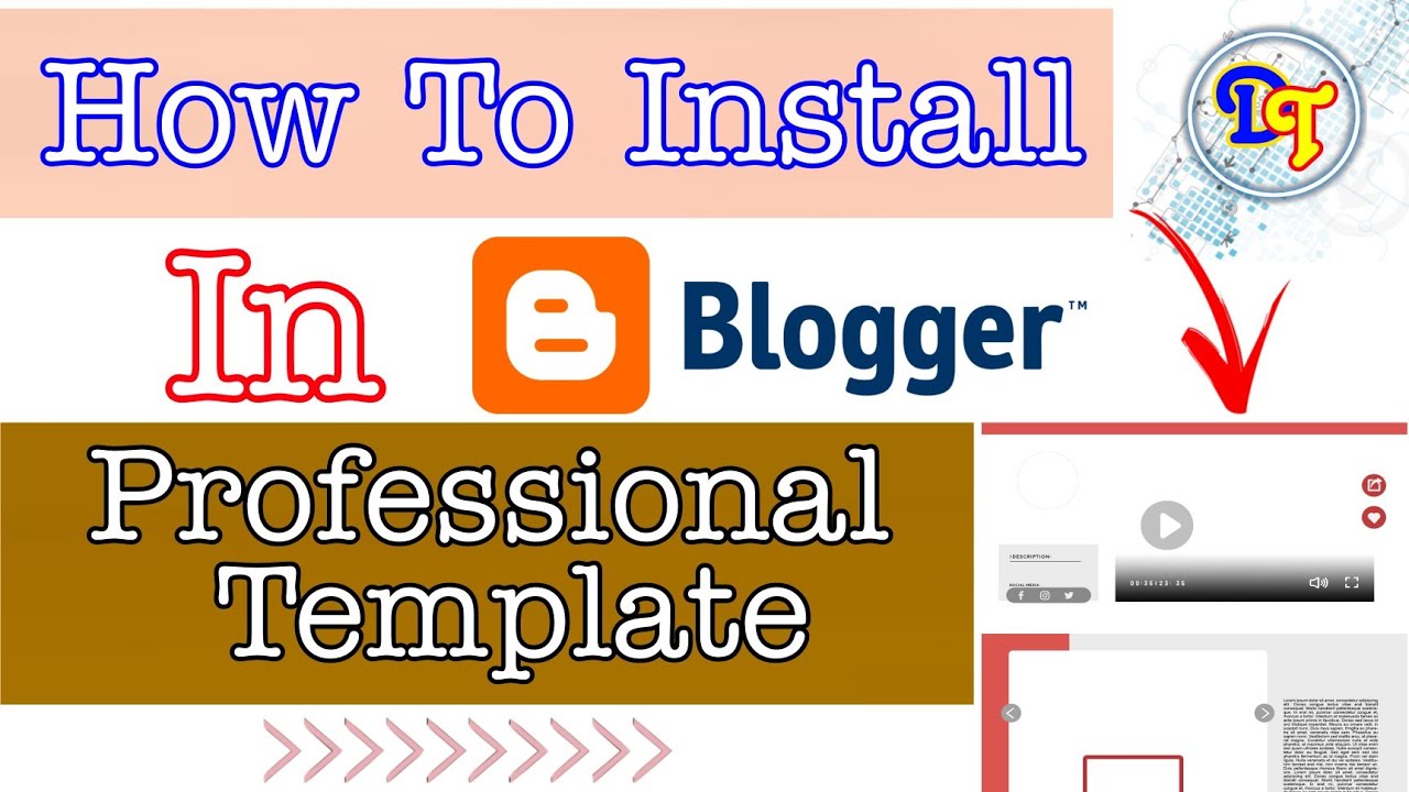 Video thumbnail for Premium blogger templates Free download, Install and Setup Customize templates.