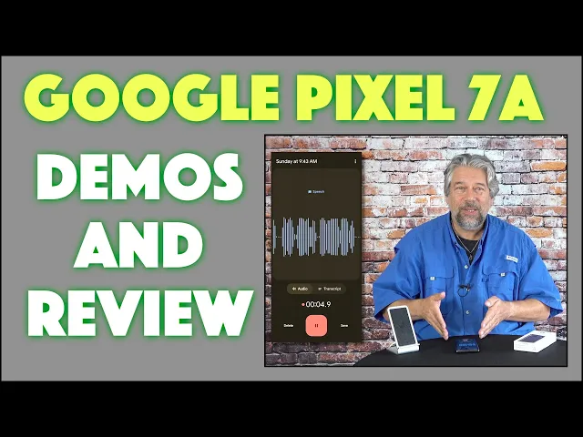 Video thumbnail for Google Pixel 7a Android Smartphone -- EXTENSIVE DEMO & REVIEW