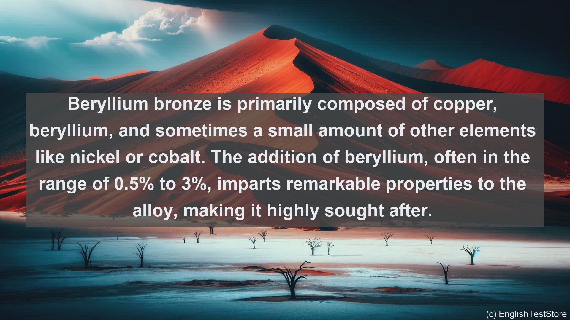 'Video thumbnail for Beryllium bronze in science  definition and examples'