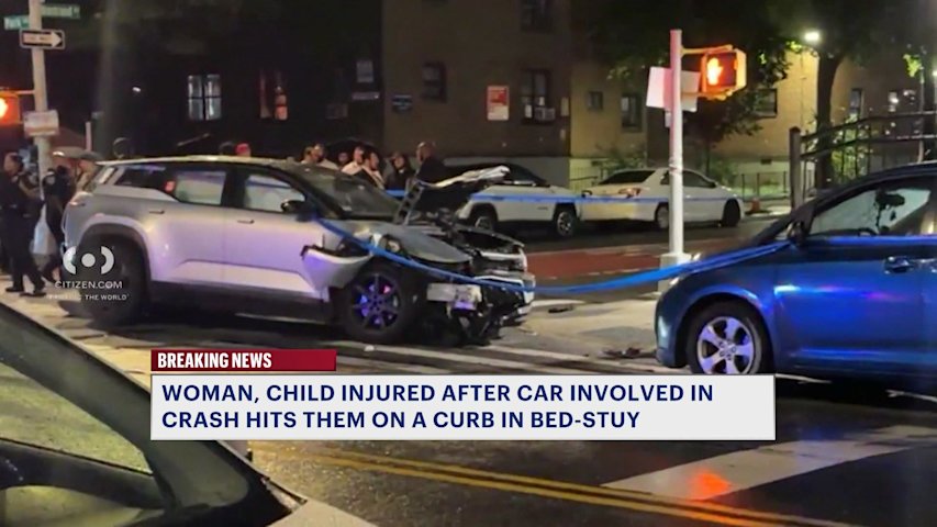 Video thumbnail for Car strikes mother, 4-year-old child in Bed-Stuy